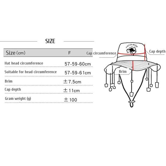 Australian Hat With Cork Head Guard Caps Fancy Style Dress Hats Bucket Cap - Picture 3 of 4